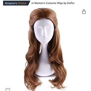 Long brown wig